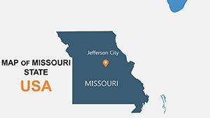 USA Missouri PowerPoint map template