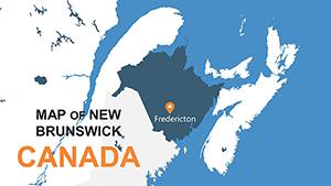 New Brunswick Canada PowerPoint maps
