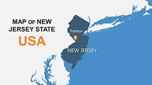 New Jersey USA PowerPoint maps