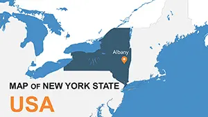New York USA PowerPoint maps Template for Presentation