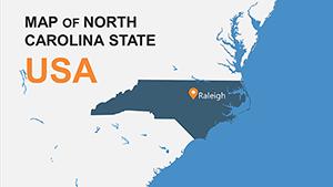 North Carolina USA PowerPoint maps