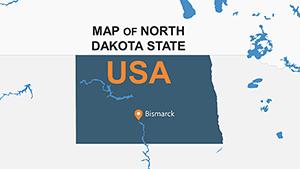 North Dakota USA PowerPoint maps