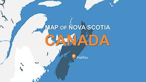 Nova Scotia Canada PowerPoint maps