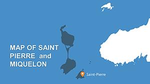 Saint Pierre and Miquelon PowerPoint maps