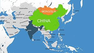 Asia Countries PowerPoint Maps: Download PPT