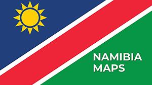 Namibia PowerPoint map template