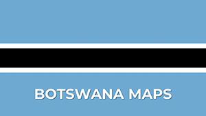 Botswana maps: PowerPoint map of Botswana template