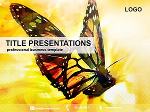 Butterfly fly PowerPoint templates