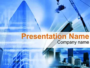 Construction of Buildings PowerPoint Template: Presentations