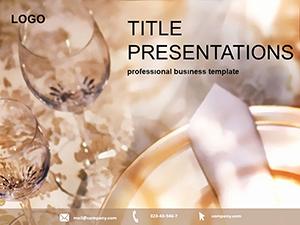 Restaurant Utensils PowerPoint template