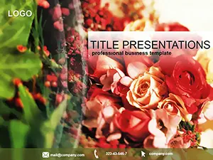 Blooming PowerPoint Template - Presentation Background Design Download