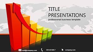Financial Surfing PowerPoint template