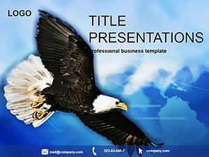Flying eagle PowerPoint templates