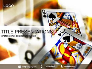 Play Card Games PowerPoint template