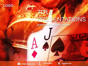 Casino Black Jack PowerPoint Template