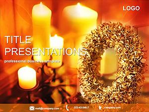 Christmas Wreath PowerPoint Templates for Your Holiday Presentation