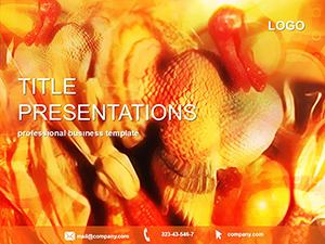 Turkey for Thanksgiving PowerPoint template
