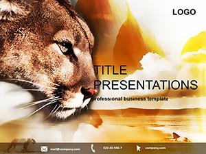 Lion Hunting PowerPoint templates