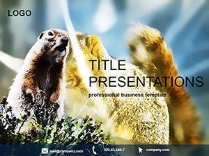 Chipmunk Family PowerPoint Template: Presentation