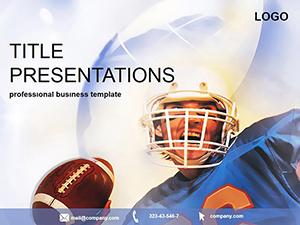 American Football results PowerPoint template