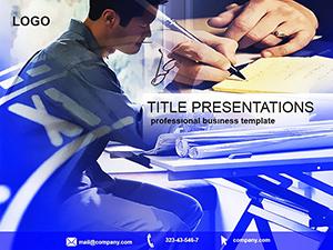 Drawing Business Project PowerPoint Template for Presentation