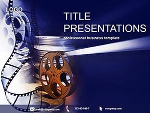 Popcorn and Cinema PowerPoint Template Presentation