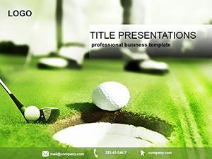 Get in the hole golf PowerPoint template