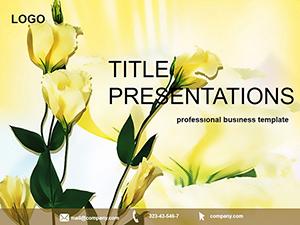 Florist flowers PowerPoint template