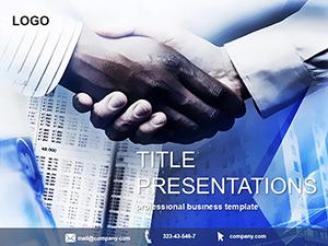 Blue Business agreement PowerPoint templates
