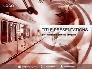Work schedule for urban transport PowerPoint template