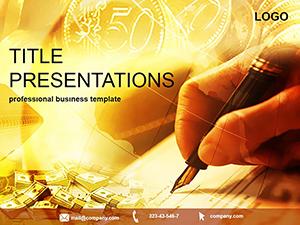 Sign financial documents PowerPoint templates