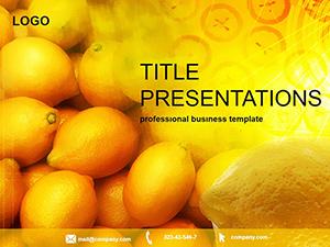 Lot of Lemon PowerPoint Template | Download Now