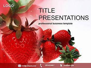 Sweet Strawberries PowerPoint Template: Presentation
