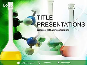 Chemical bulb for Laboratories: Chemistry PowerPoint Templates