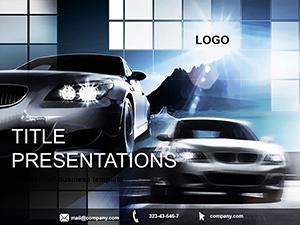 Car Rental Business PowerPoint Template | Professional Presentation Slides