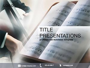 Musical notes PowerPoint Template