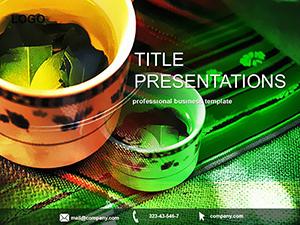 Green tea PowerPoint Template