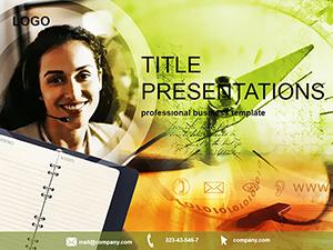 Service Business suspenders PowerPoint Template