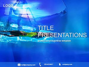 Swimming pool PowerPoint Template
