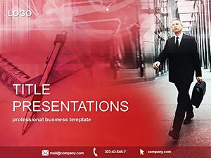Manager with Diplomat PowerPoint Template - Download Now