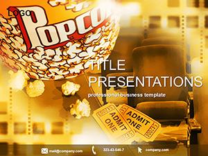Popcorn and cinema PowerPoint Template