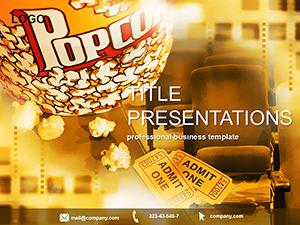 Popcorn and Cinema PowerPoint Template Presentation