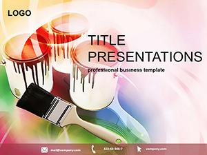 Dyes and Pigments PowerPoint template