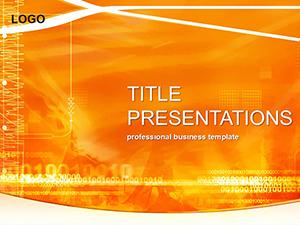 Pulses of radio waves PowerPoint Template