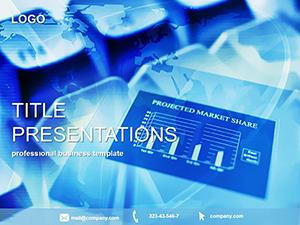 Projected market share PowerPoint Template