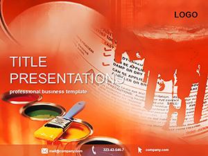 Carpentry Paint PowerPoint Template: Presentation
