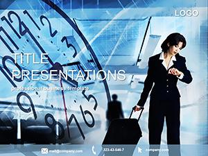 Waiting flight PowerPoint Template