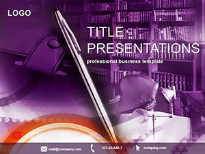 Pen and Business Planning PowerPoint Template - Download Now