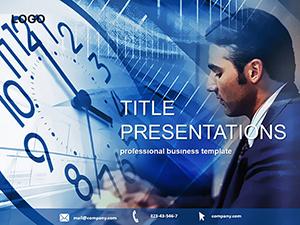Office manager Business PowerPoint template