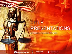 Judgment of Justice PowerPoint Template | Professional Presentation